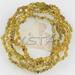 Teething necklace baroque light green raw Teething necklace baroque light green raw